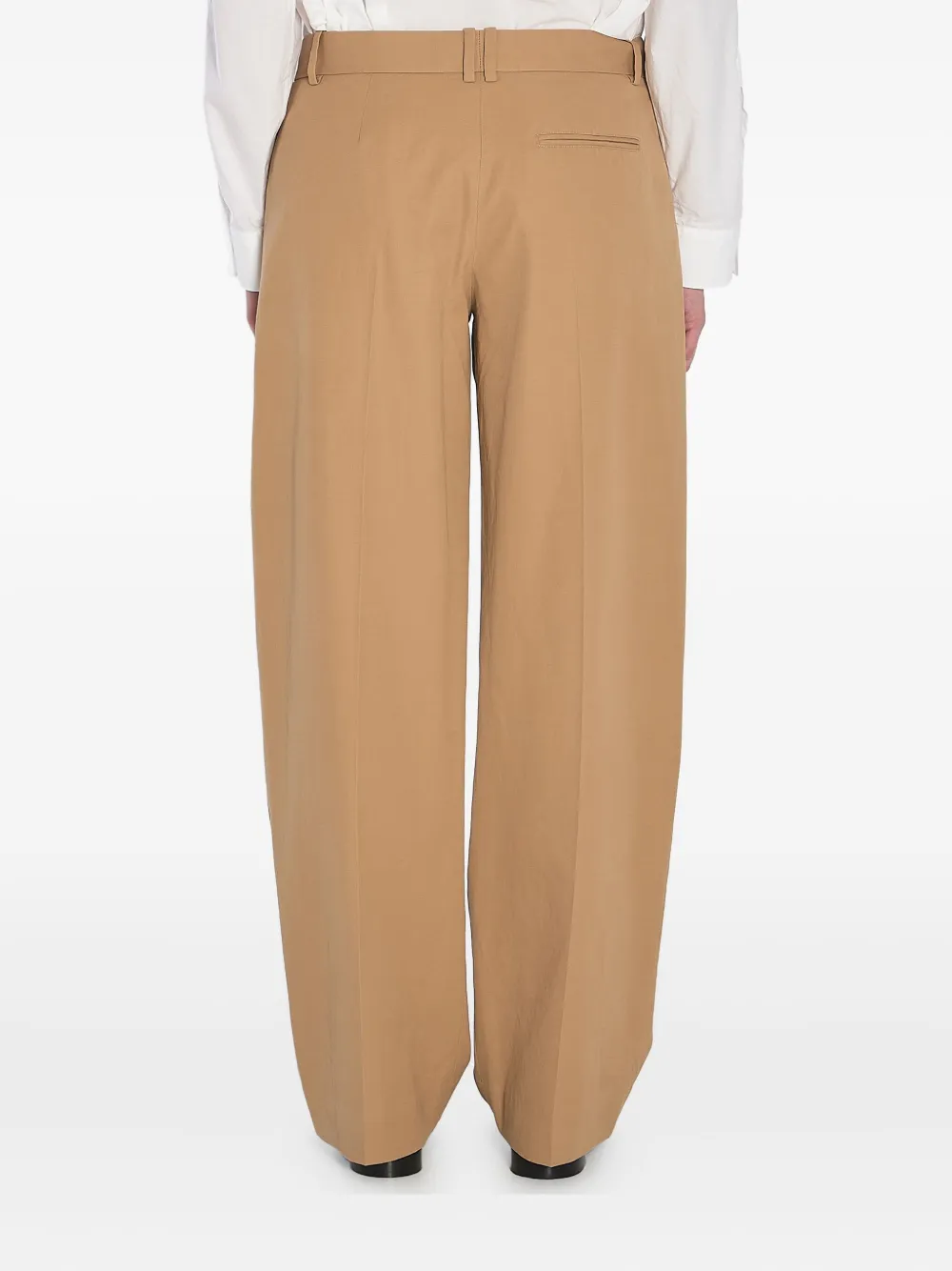 The Row Alfidis geplooide broek Beige