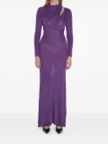 Self-Portrait cut-out dress - Purple