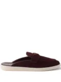 Prada triangle-logo mules - Red