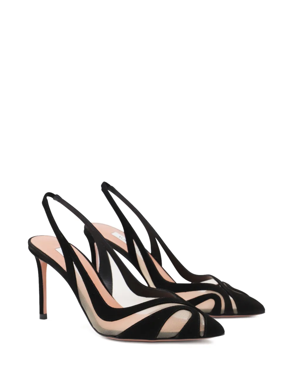 Aquazzura 85mm Lune pumps Black