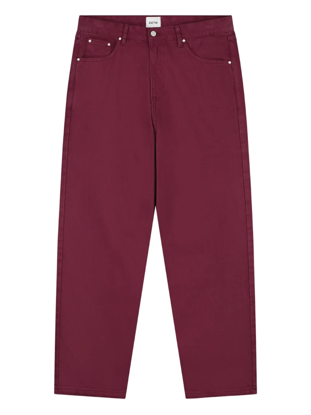 Arte Antwerp Logo-print Jeans In Purple