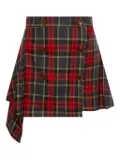 Vivienne Westwood asymmetric plaid skirt - Red
