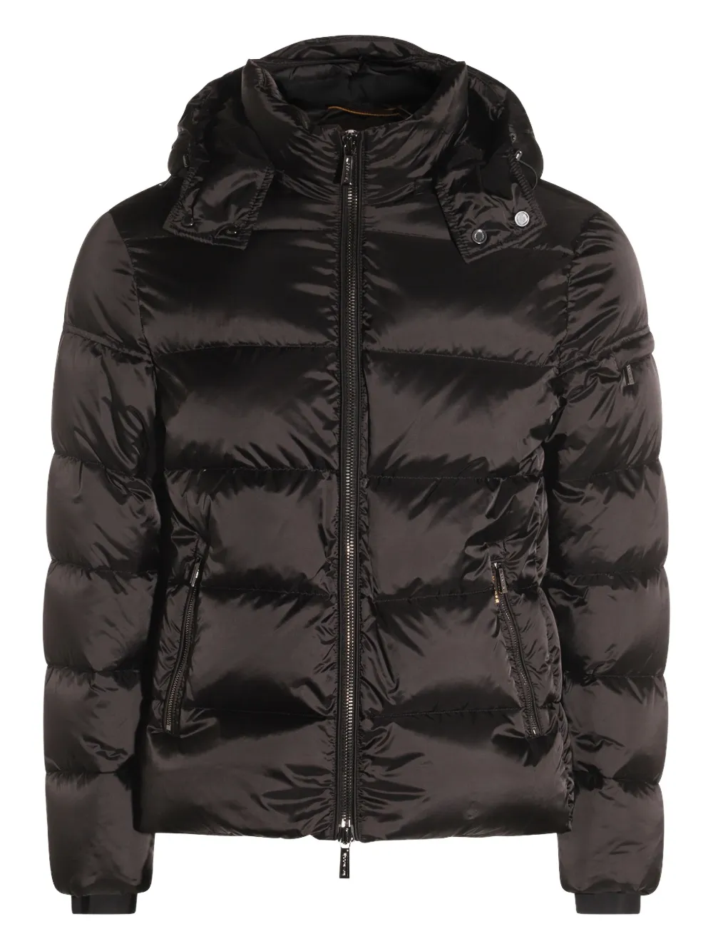 Moorer quilted hooded puffer jacket | Brown | Image 1