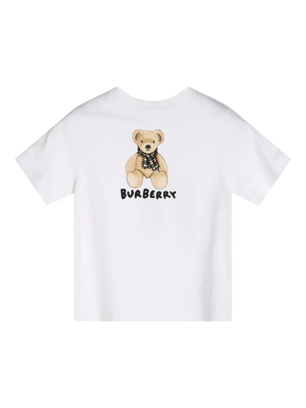 Burberry Kids T-shirt met beerprint Wit