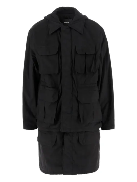 We11done hooded raincoat