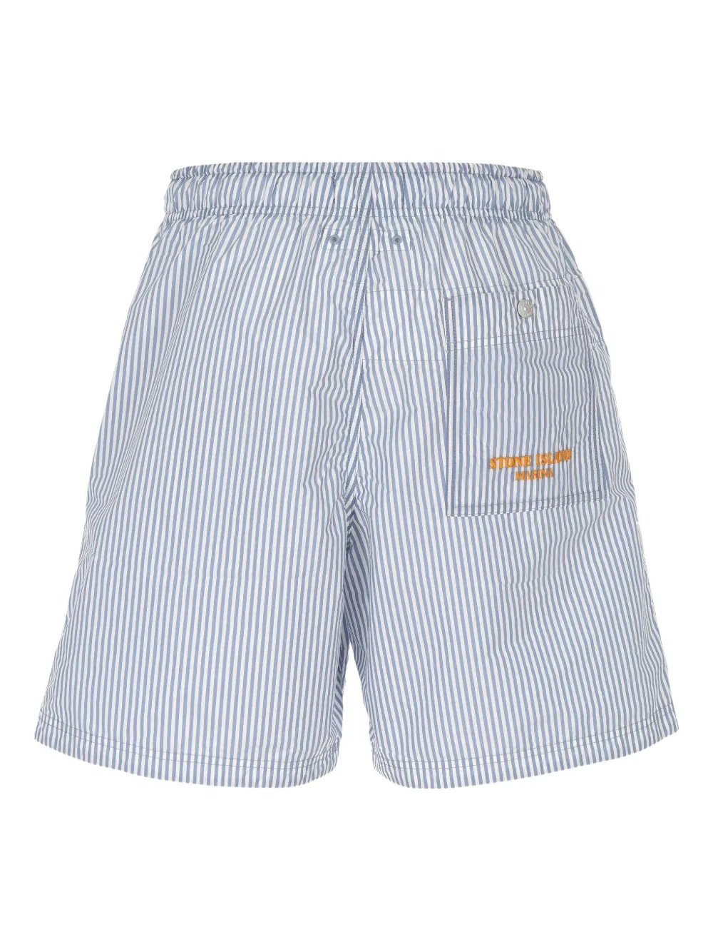 Stone Island striped drawstring shorts - Blauw
