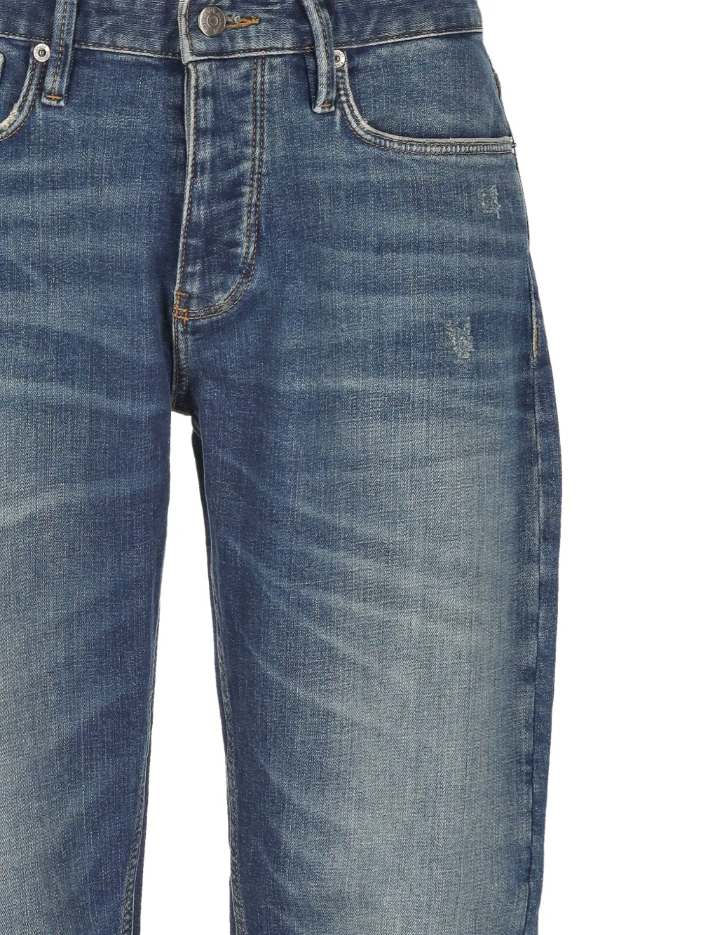 Emporio Armani Gerafelde jeans Blauw