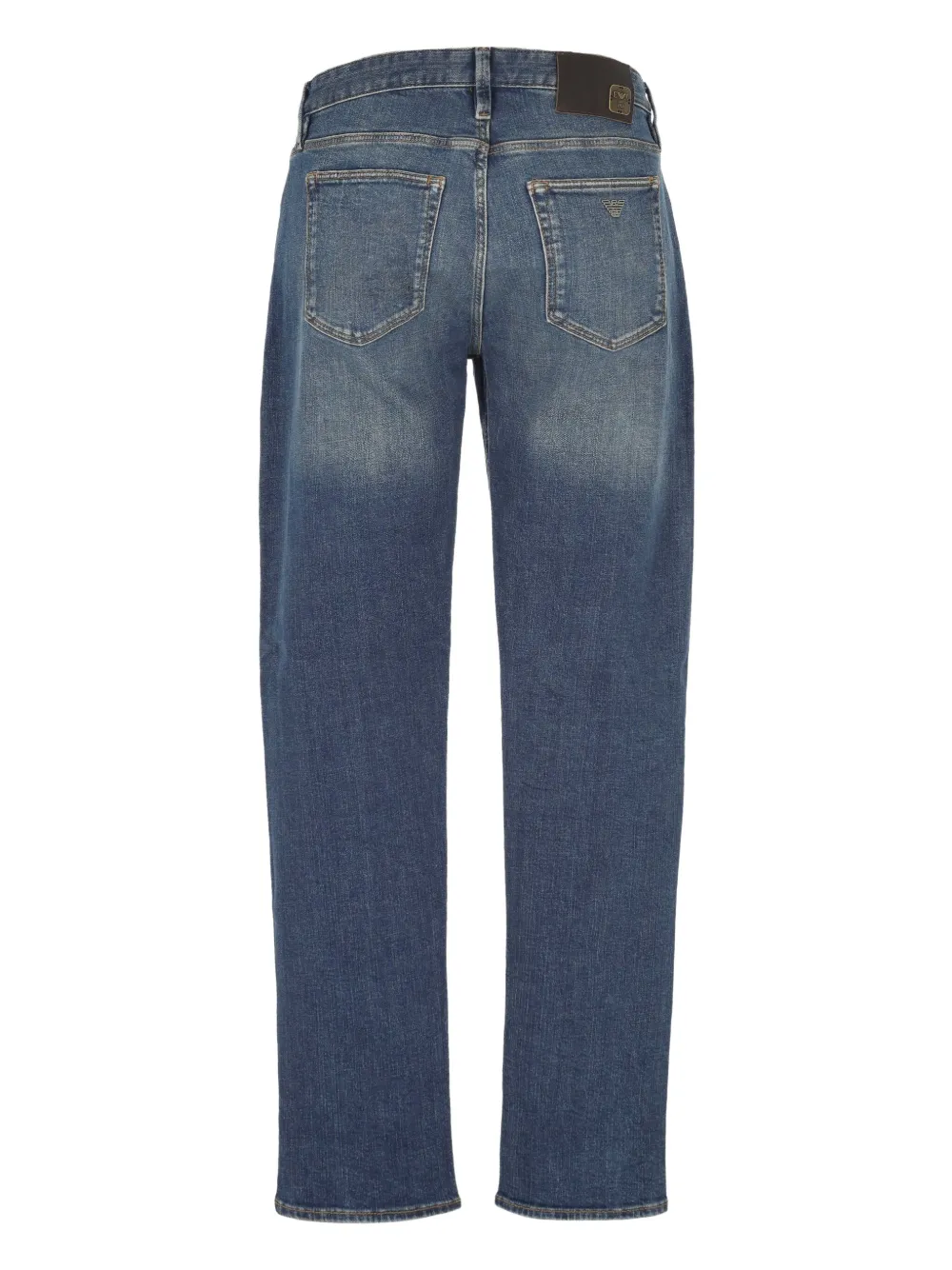 Emporio Armani Gerafelde jeans - Blauw