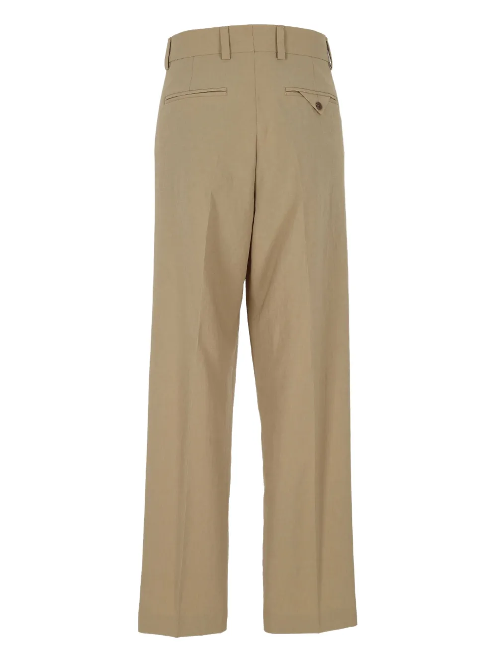 BOSS pleated wide-leg trousers - Beige