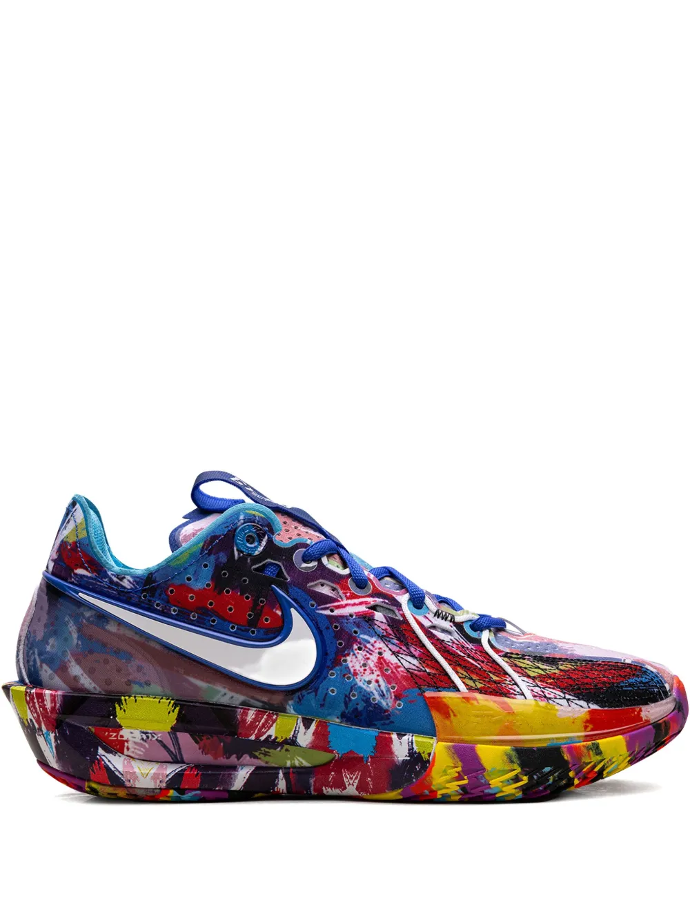 Nike x Jewell Loyd Air Zoom G.T. sneakers Cut 3 EP "Paint" sneakers Blauw