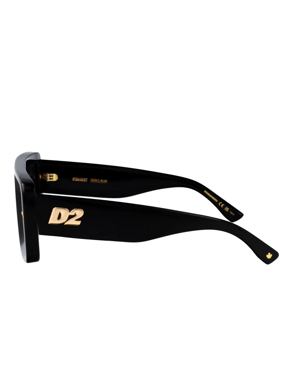 DSQUARED2 EYEWEAR square-frame acetate sunglasses Zwart