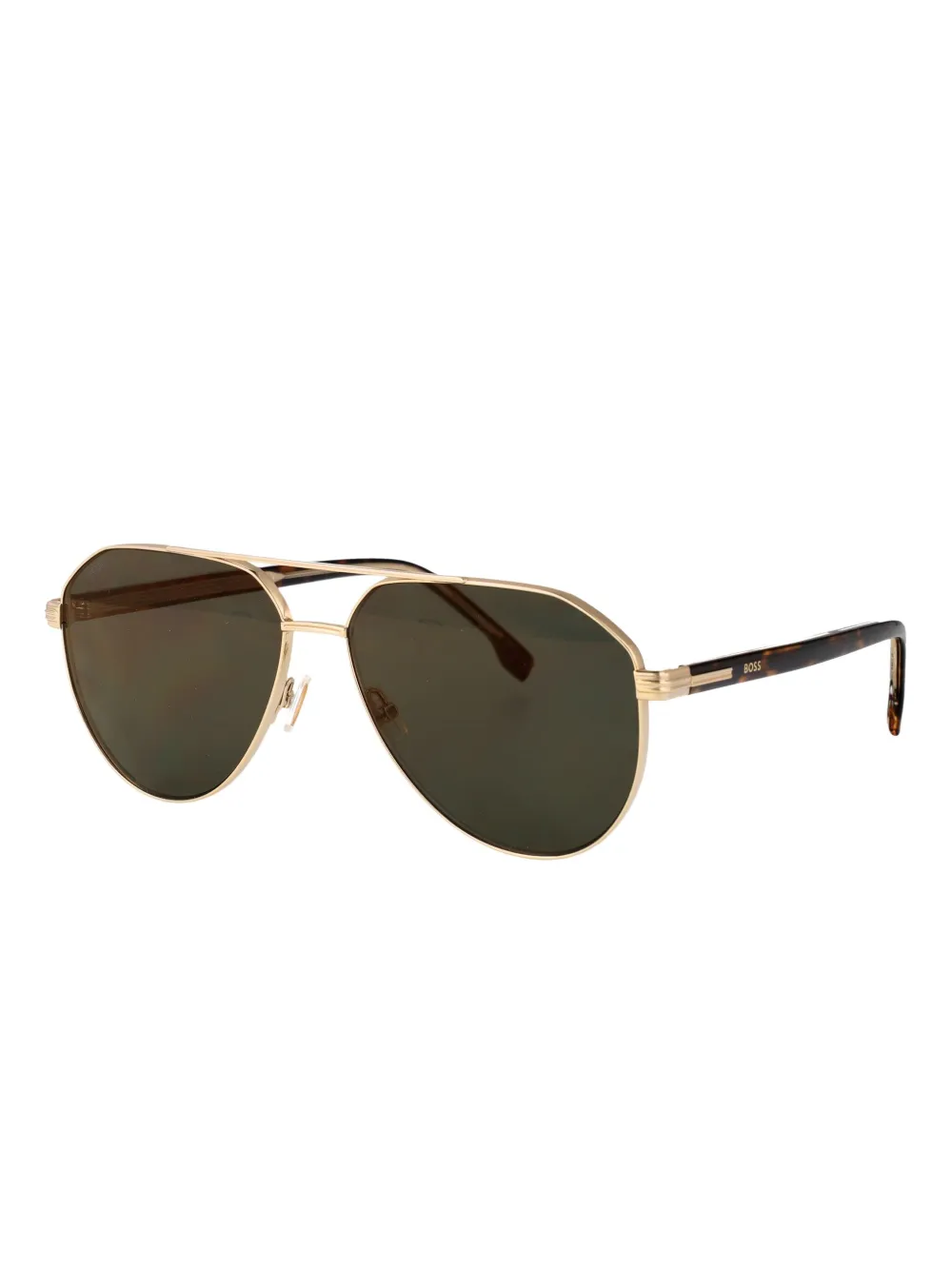 BOSS 1747 S zonnebril met piloten montuur Goud