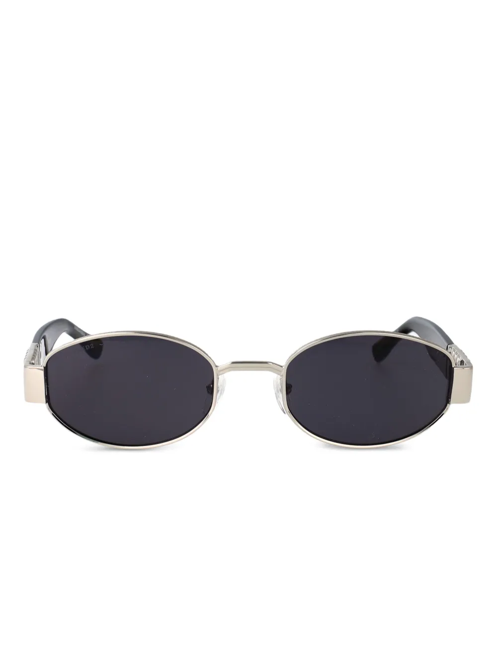 DSQUARED2 EYEWEAR Zonnebril met ovalen montuur en logodetail Zilver