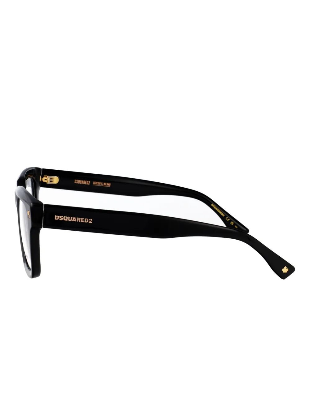 DSQUARED2 EYEWEAR Bril met vierkant montuur Zwart