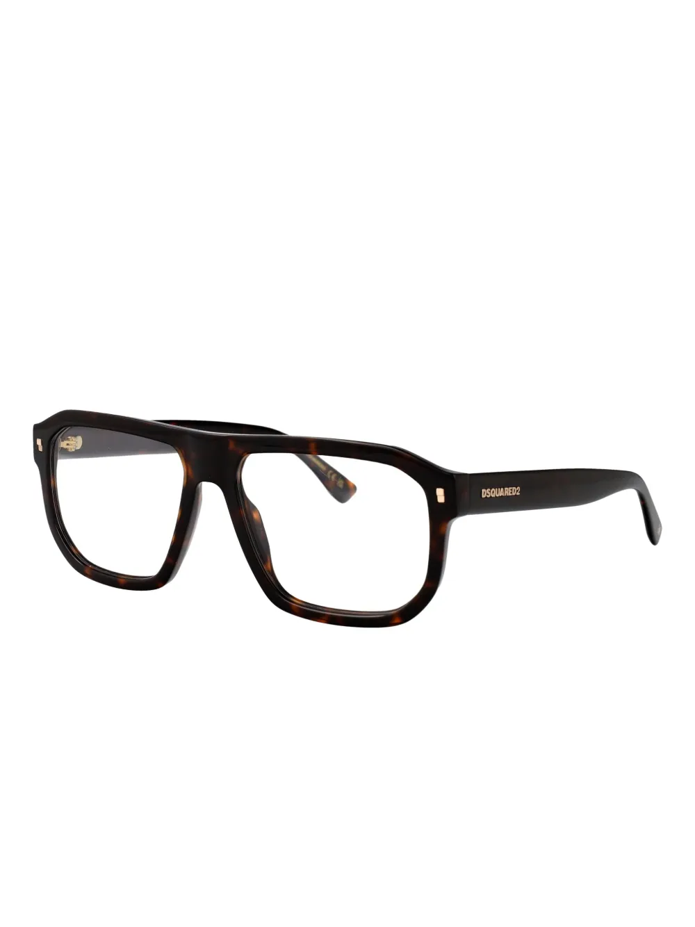 DSQUARED2 EYEWEAR D2 0146 bril met rechthoekig montuur Bruin