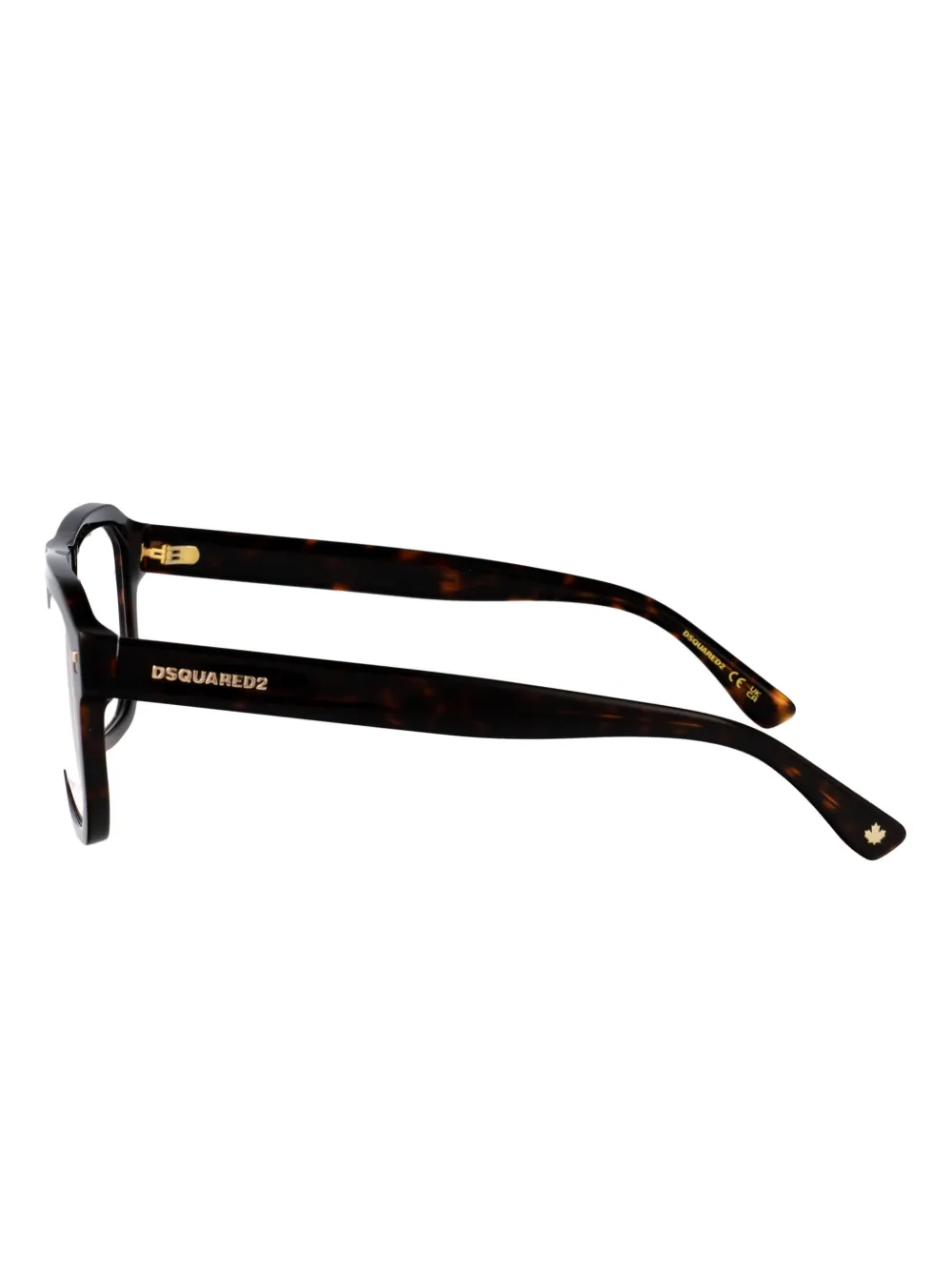 DSQUARED2 EYEWEAR D2 0146 bril met rechthoekig montuur Bruin