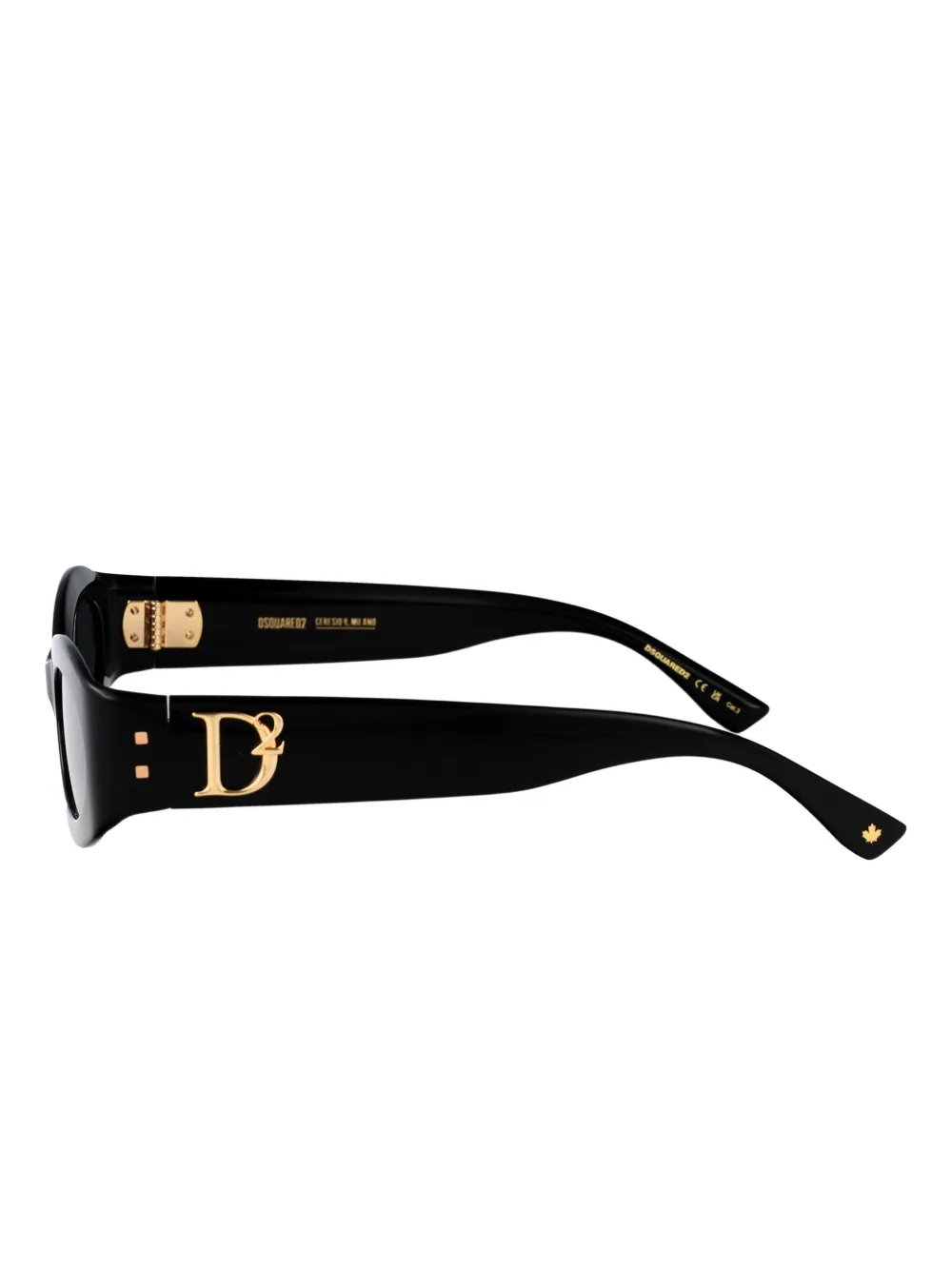 DSQUARED2 EYEWEAR Zonnebril met ovalen montuur Zwart
