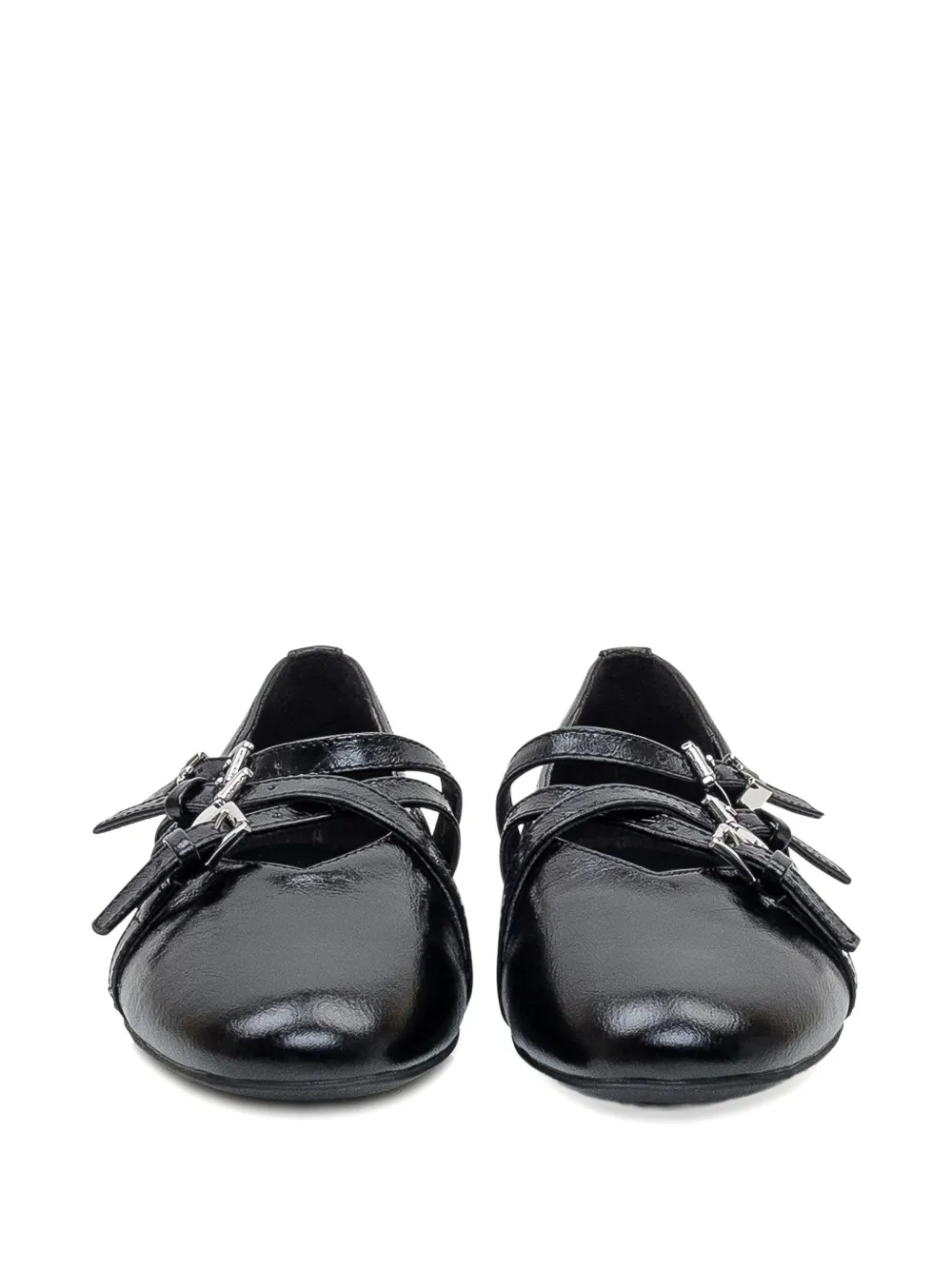 Michael Kors buckle-detail ballet flats Zwart