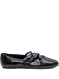 Michael Michael Kors buckle-detail ballet flats - Black