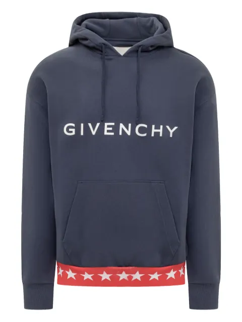 Givenchy logo-print star-detailed hoodie