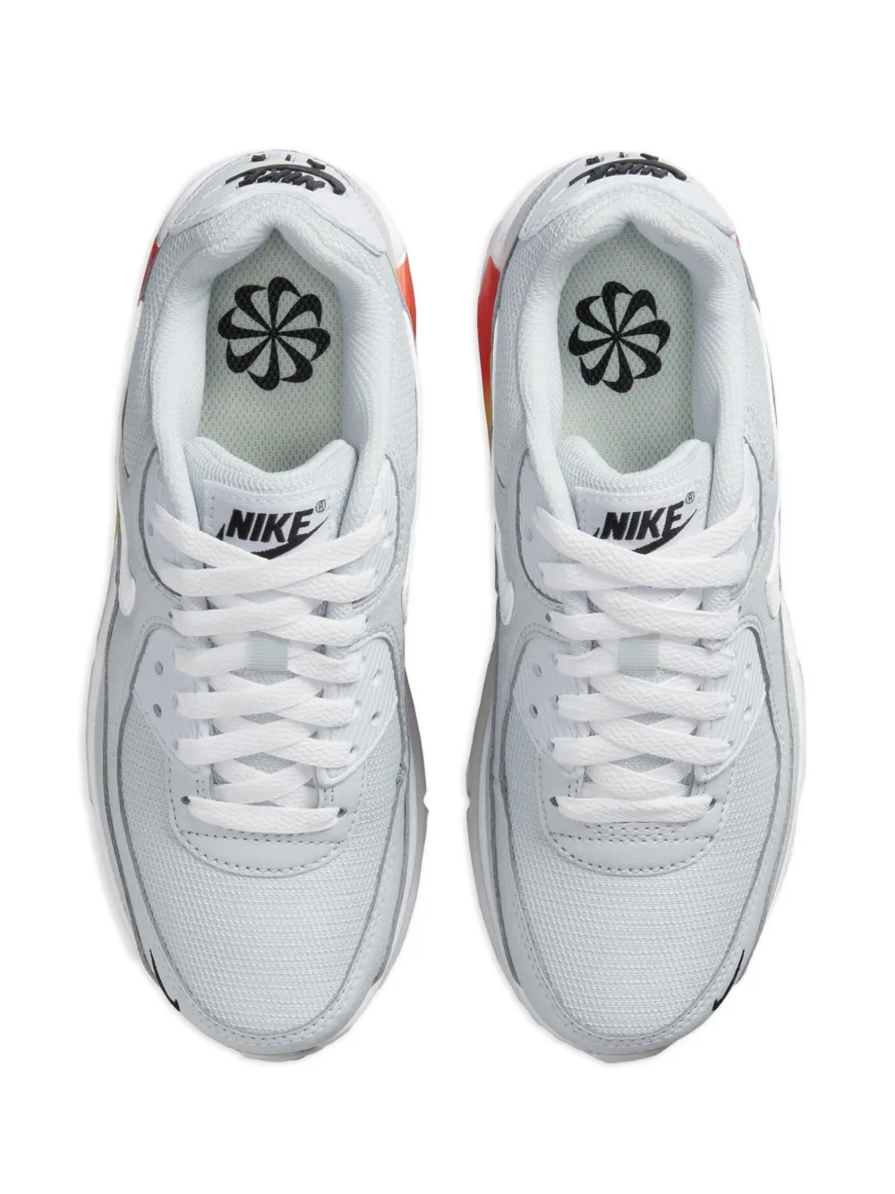 Nike Kids Air Max 90 "Pure Platinum Cosmic Clay Lightning White" sneakers Wit