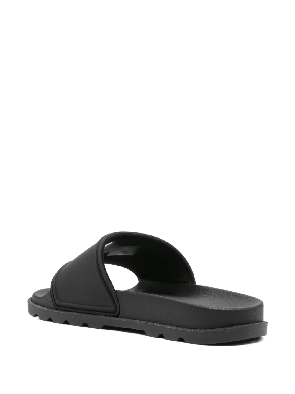 Karl Lagerfeld logo-embellished slides Black
