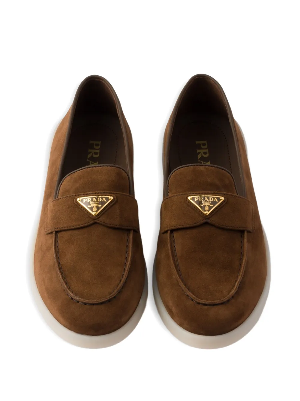 Prada suede loafers Brown