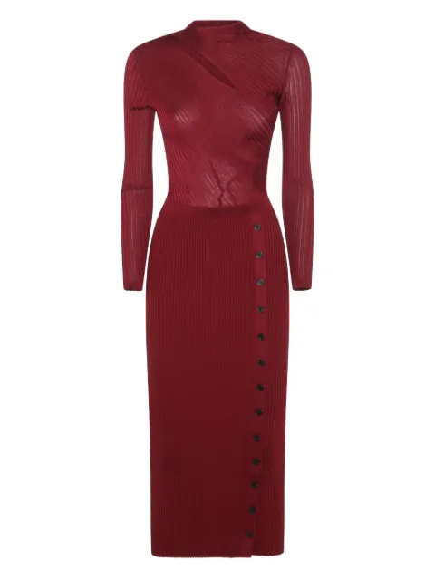 Self-Portrait ribbed dress