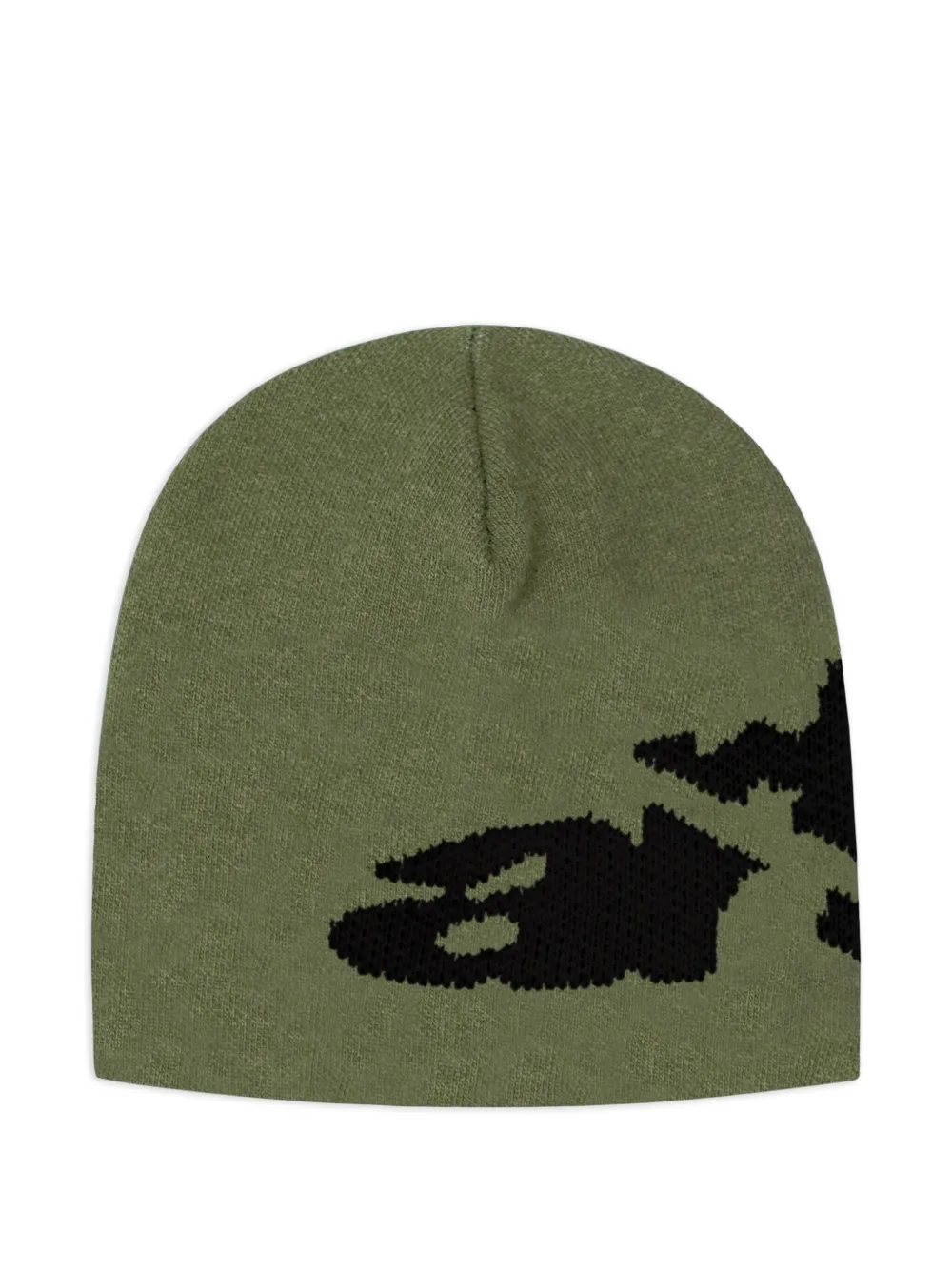 Arte Antwerp Embroidered-logo Beanie Hat In Green