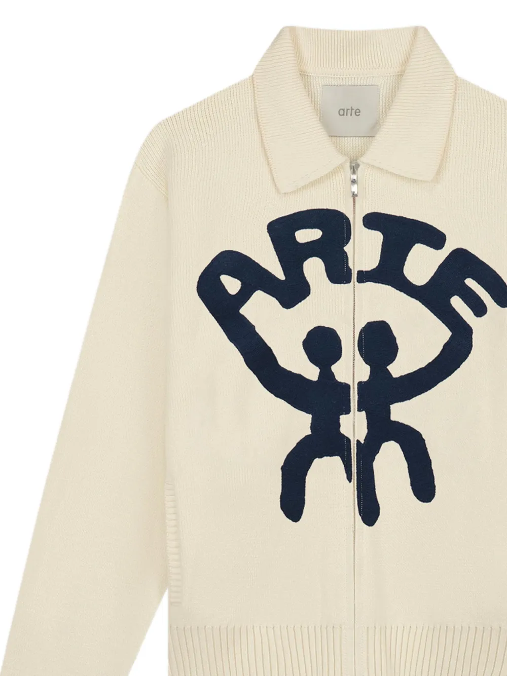Arte Antwerp zip-up embroidered cardigan | Cardigans | Image 2