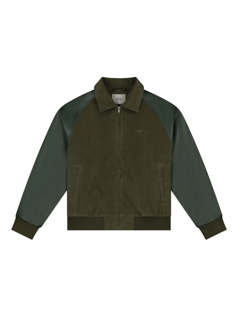 Arte Antwerp corduroy bomber jacket | Green | Image 1
