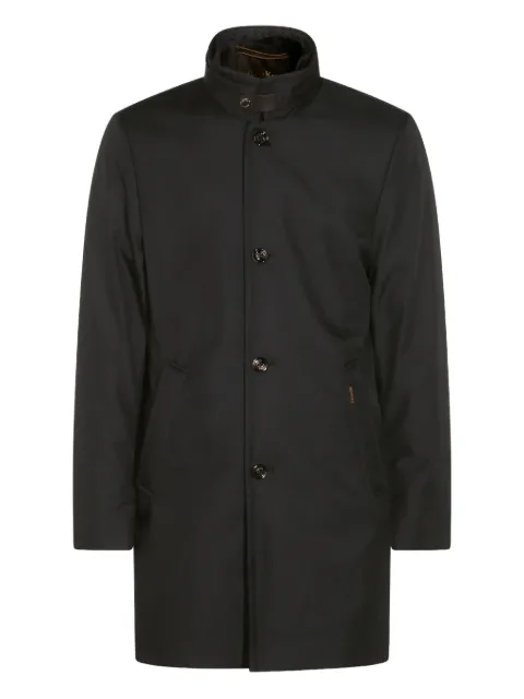 Moorer button-up high-collar coat