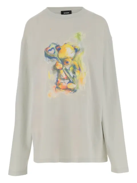 We11done cartoon-print long-sleeve T-shirt