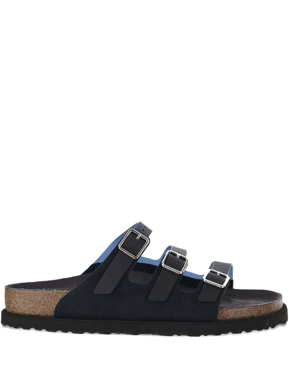 Birkenstock suede flat sandals Blue