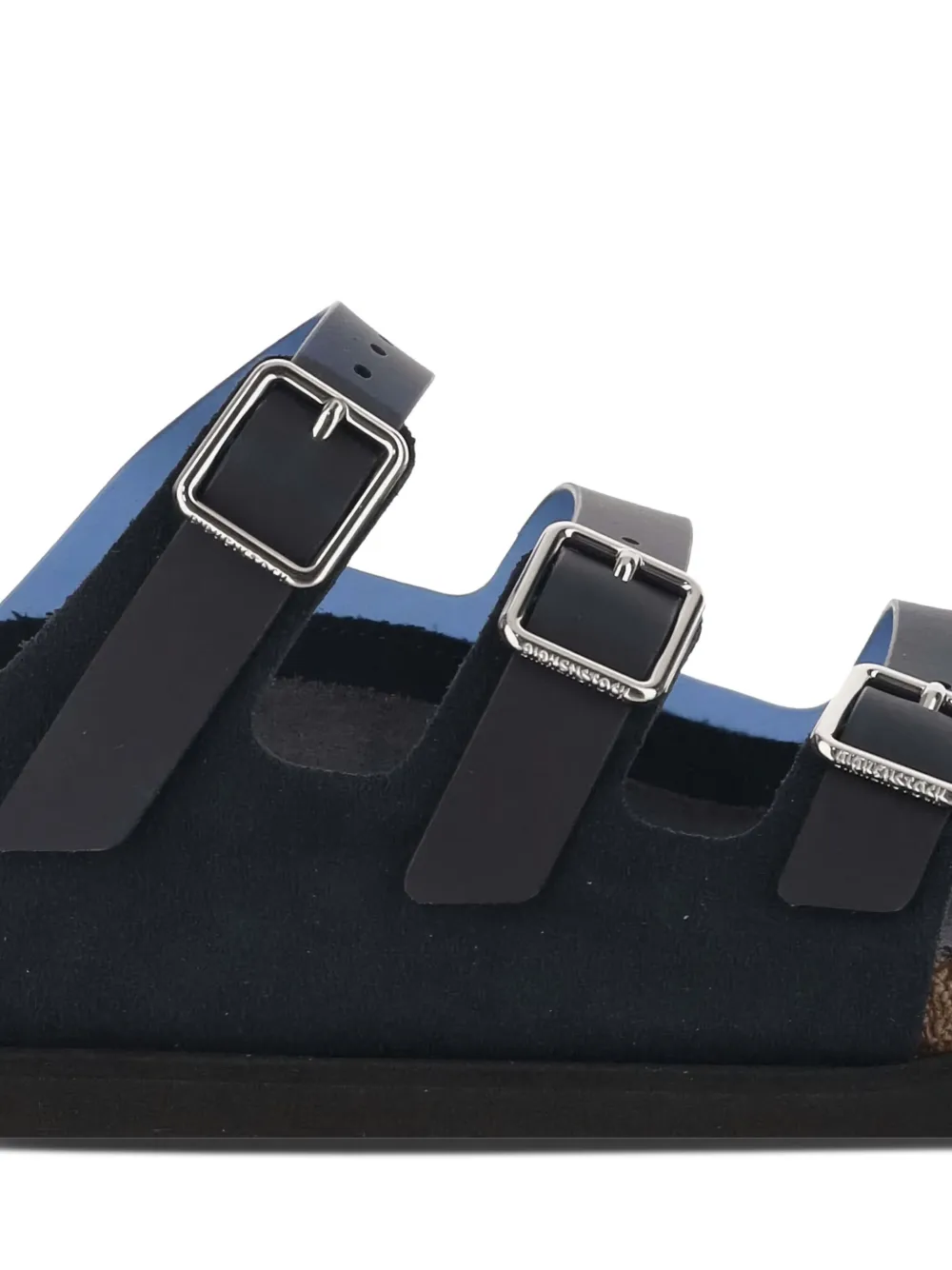 Birkenstock suede flat sandals Blue