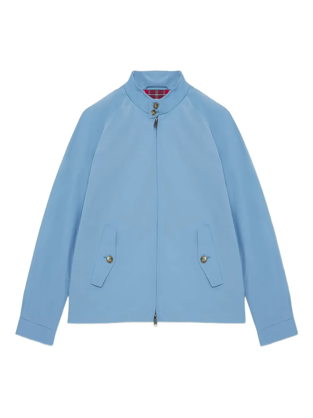Baracuta zip-front plaid-lined jacket | Blue | Image 1
