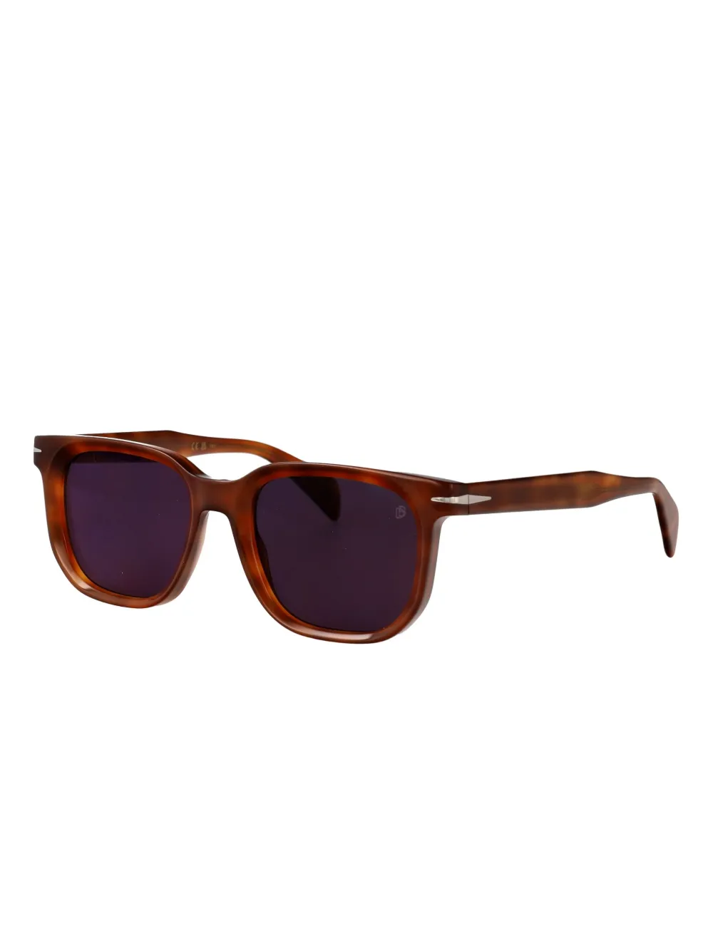 Eyewear by David Beckham Zonnebril met vierkant montuur Bruin