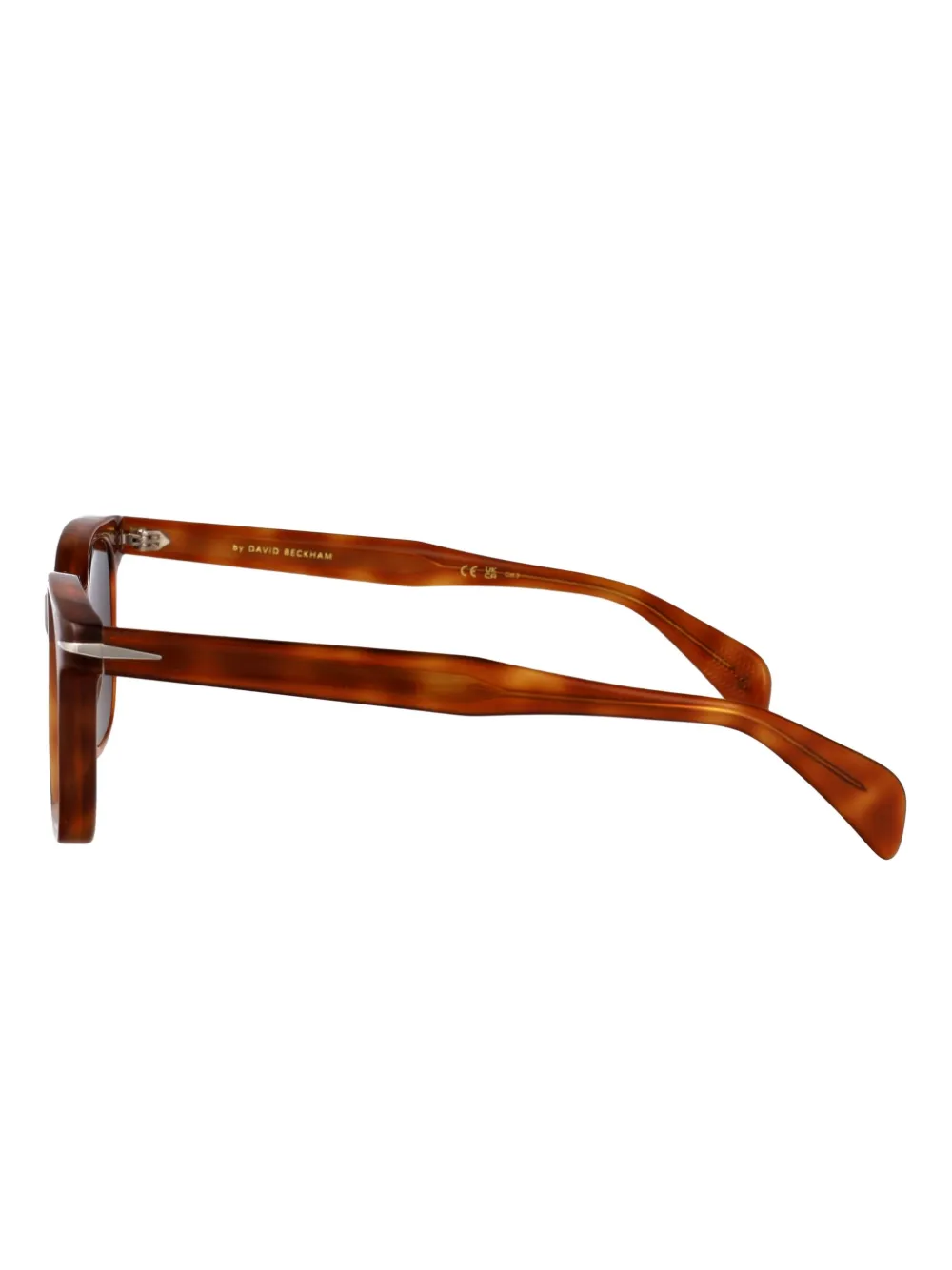 Eyewear by David Beckham Zonnebril met vierkant montuur Bruin
