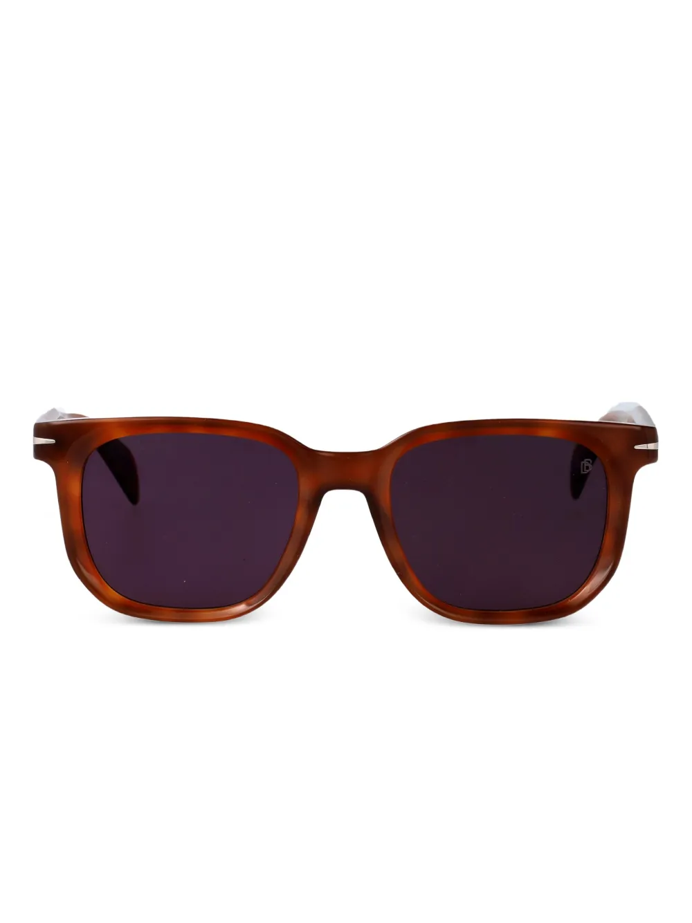 Eyewear by David Beckham スクエアフレーム サングラス - ブラウン Eyewear by David Beckham スクエアフレーム サングラス - ブラウン