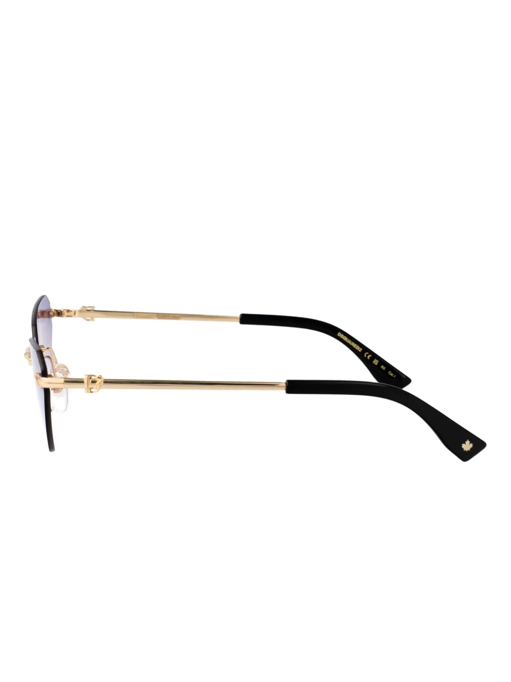 DSQUARED2 EYEWEAR Zonnebril met geometrisch montuur Goud