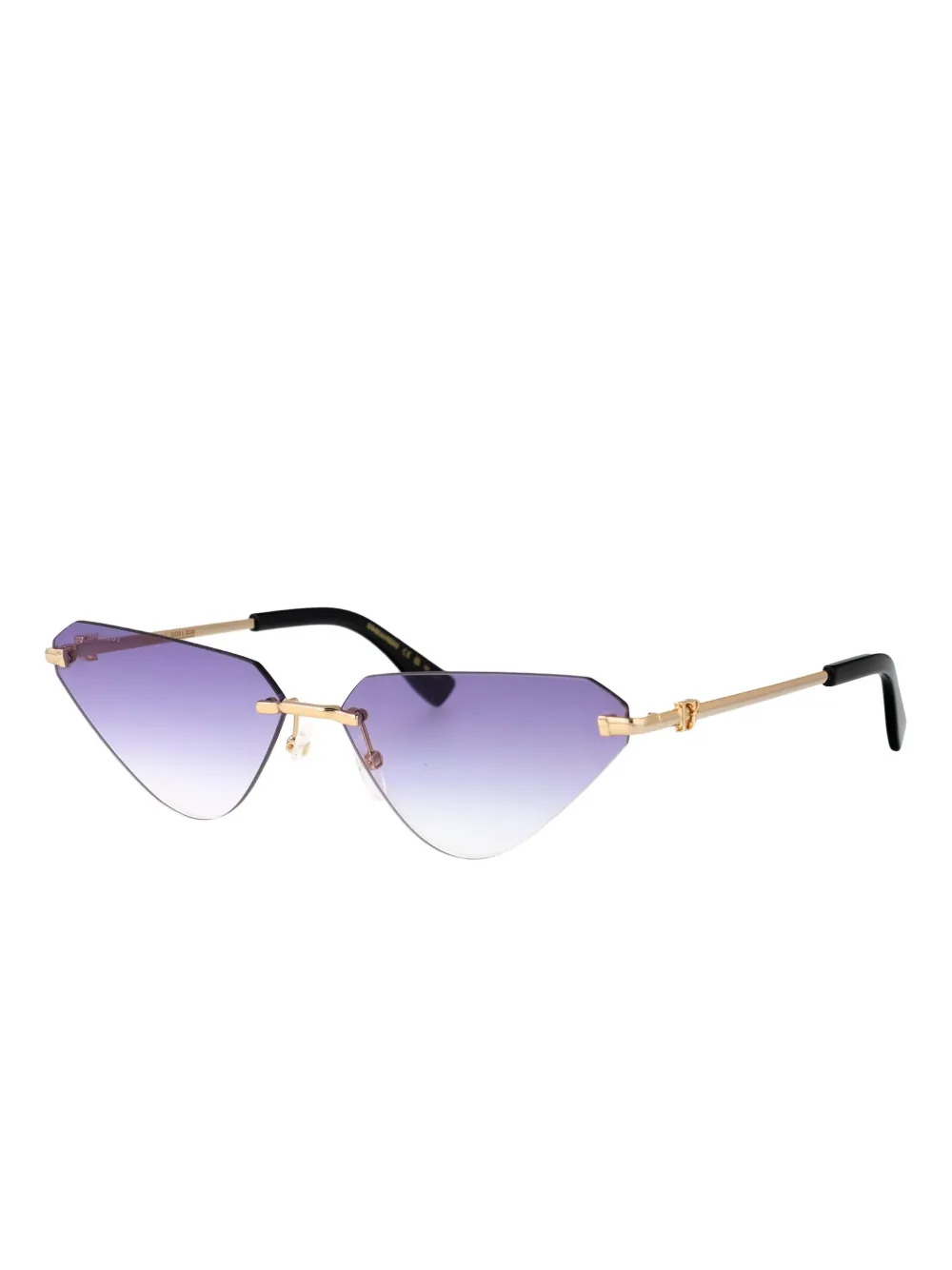 DSQUARED2 EYEWEAR Zonnebril met geometrisch montuur Goud