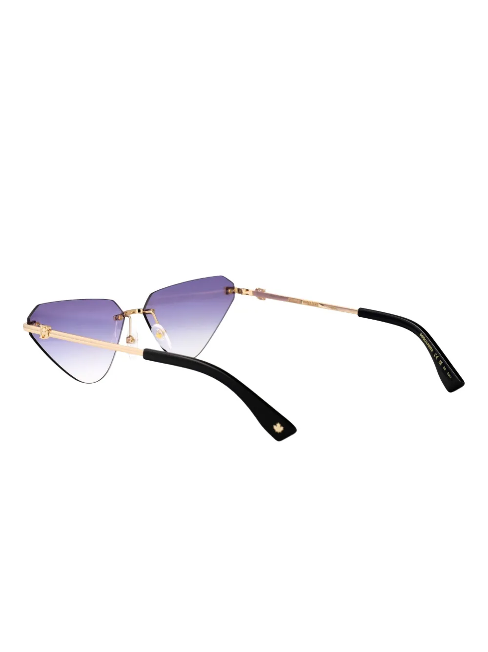 DSQUARED2 EYEWEAR Zonnebril met geometrisch montuur Goud