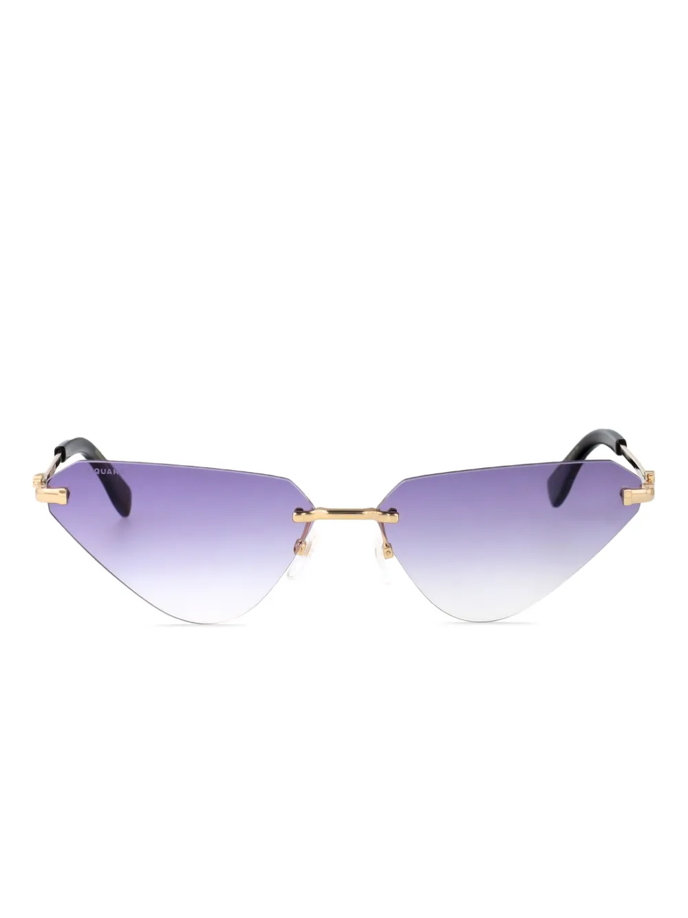 DSQUARED2 EYEWEAR Zonnebril met geometrisch montuur Goud