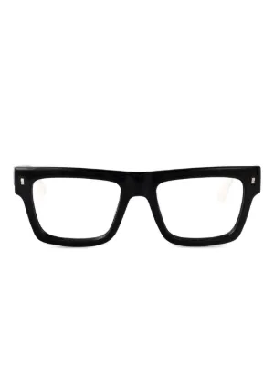 Dsquared2 スクエアフレームメガネ 【関税込】 Dsquared2 Eyewear（ディースクエアード・アイウェア）メンズ