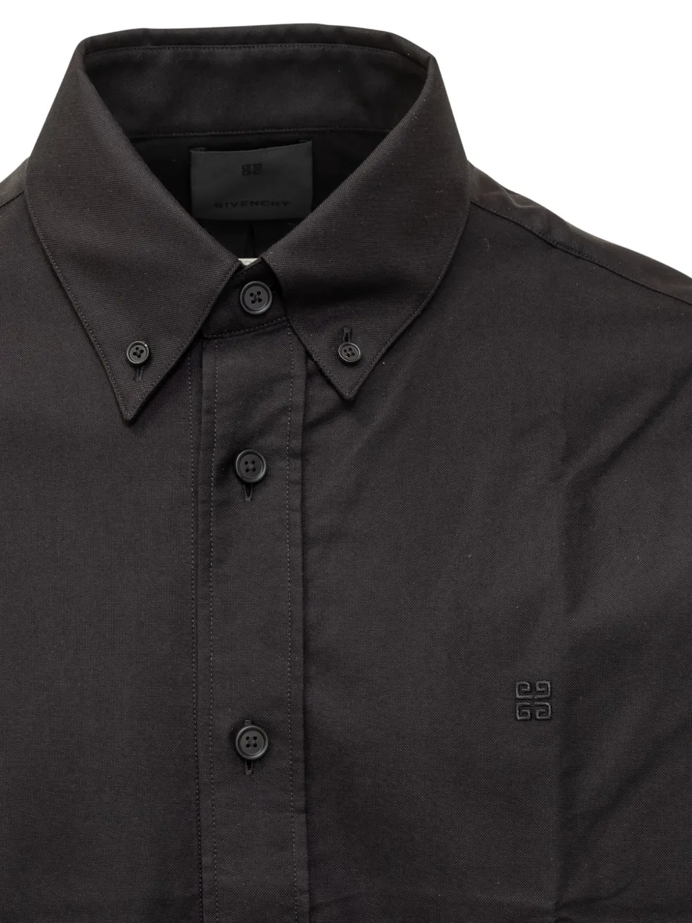 Givenchy Overhemd met geborduurd logo Zwart