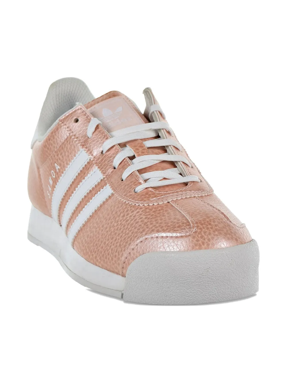 Adidas Originals Three-stripe Metallic Trainers In Pink