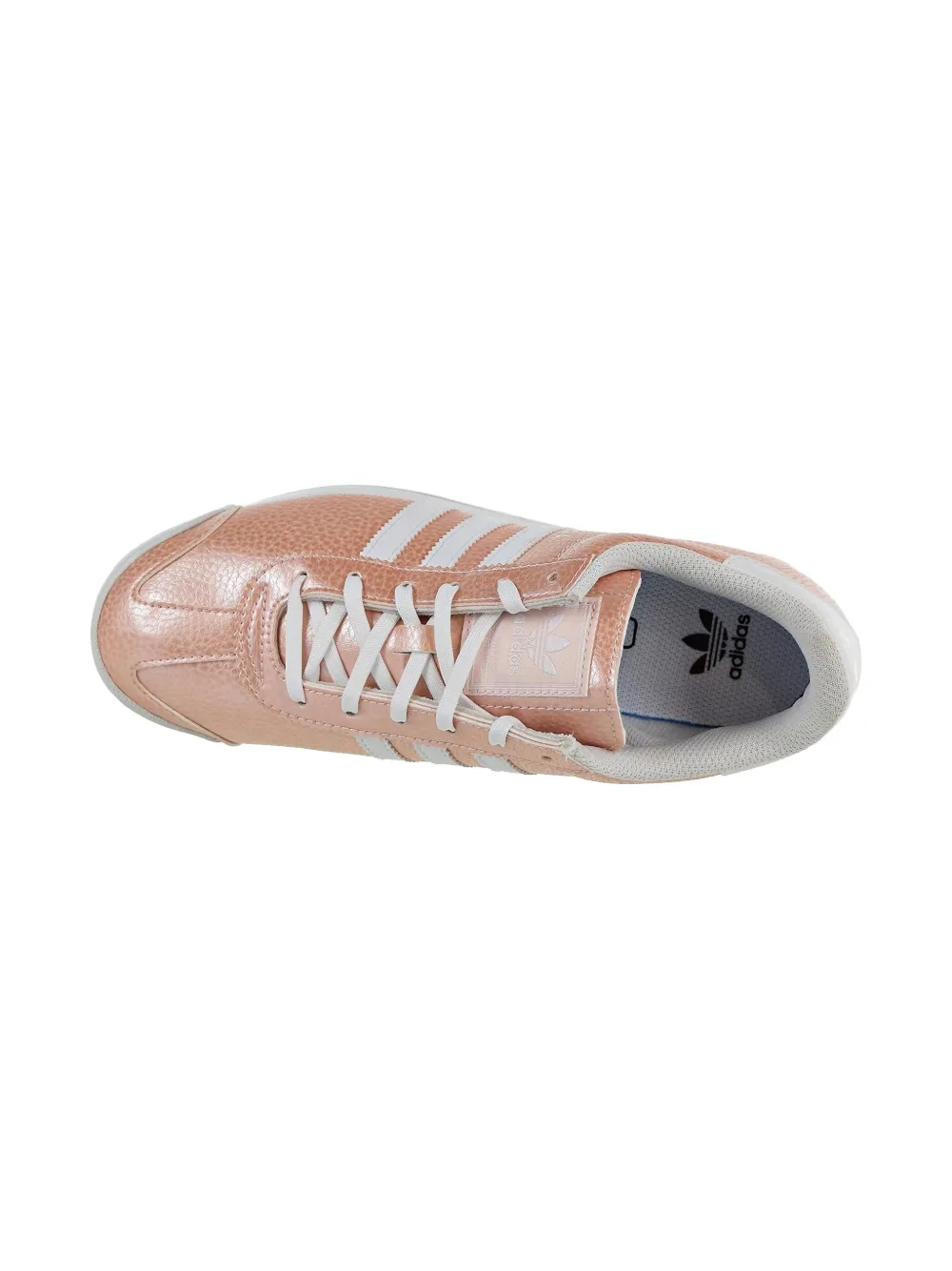 Adidas Originals Three-stripe Metallic Trainers In Pink