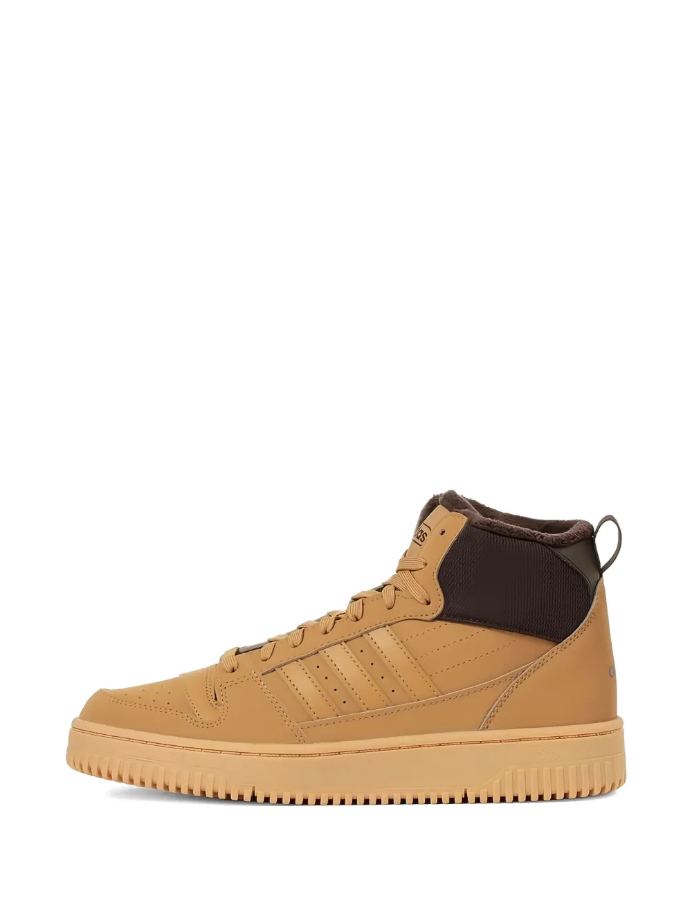 adidas Sneakers met drie strepen en gewatteerde kraag Bruin