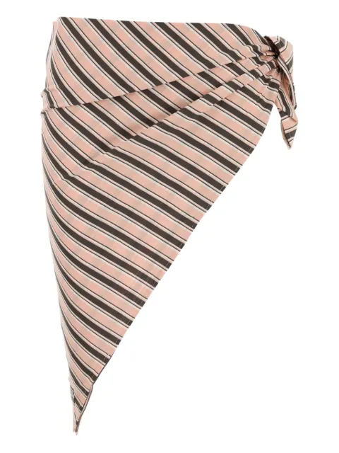 Prada asymmetric striped sarong