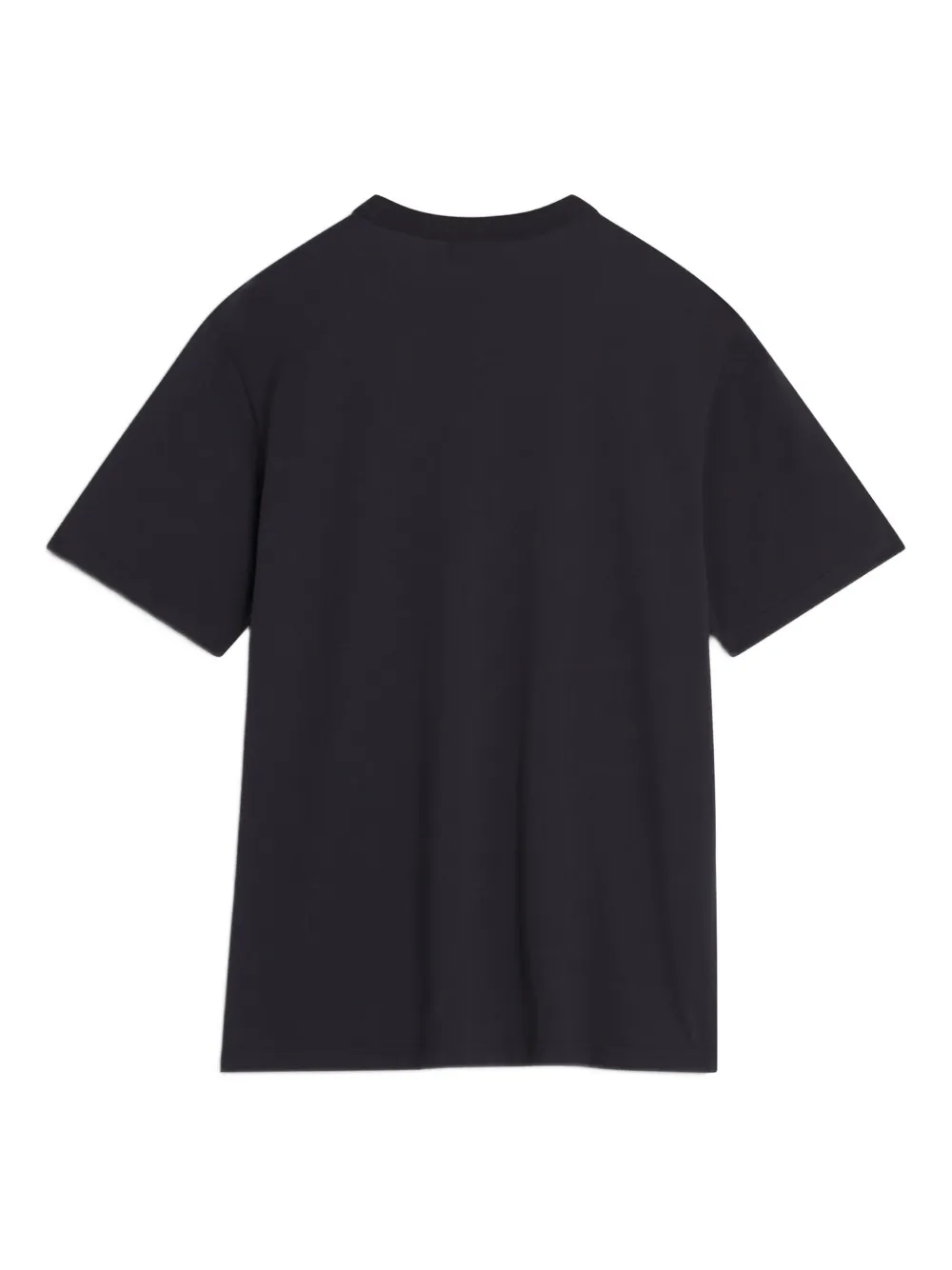 Maison Kitsuné Barista Fox katoenen T-shirt met patch Zwart